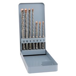 ALPEN Sds Drill Bits 7 Piece Set In Metal Case